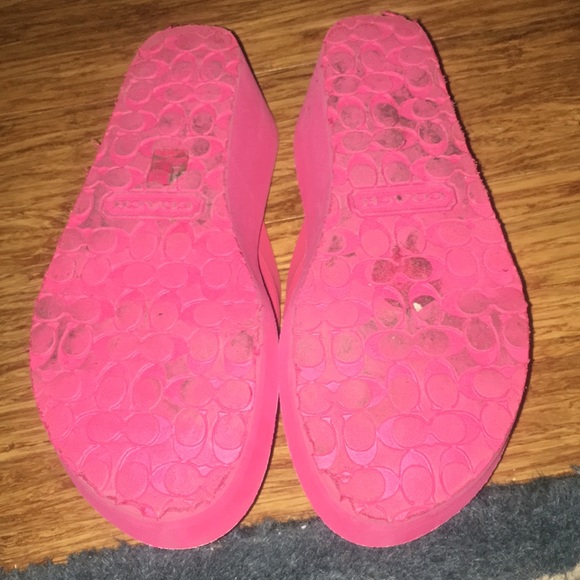 Coach Wedge Flip Flops - Picture 4 of 5